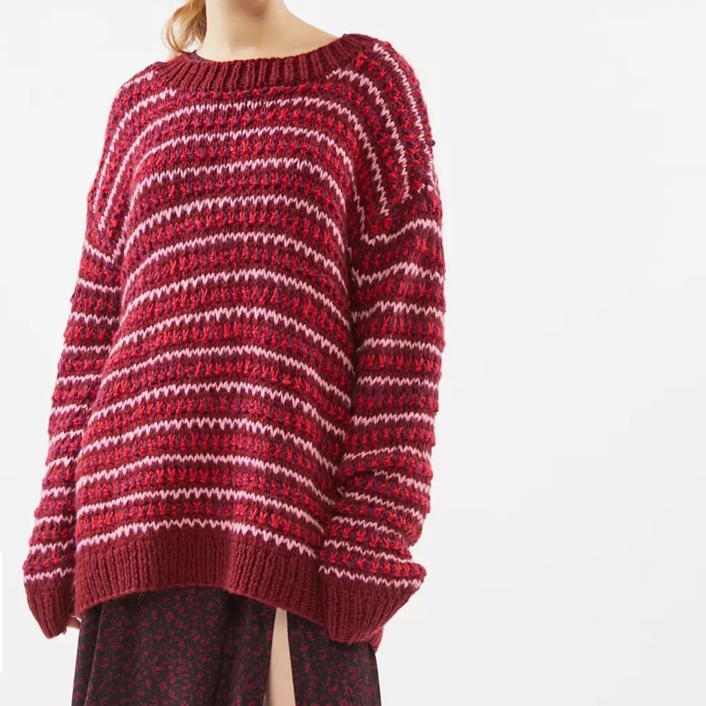 For Love & Lemons Jean-Paul Chunky Knit Sweater